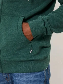 Fat Face FatFace Brooke Green Cut And Sew Zip Through Hoodie^ Loungewear|Sweatshirts & Hoodies