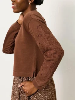 Fat Face FatFace Brown Ditsy Petite Noa 2in1 Midi Dress^Women Midi Dresses|Dresses