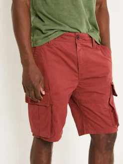 Online Fat Face FatFace Bude Dark Red Cargo Shorts
