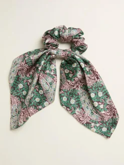 Fat Face FatFace Burgundy Red Japanese Rose Hair Tie^Women Hats, Gloves & Scarves|Hats, Gloves & Scarves