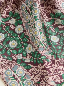 Fat Face FatFace Burgundy Red Japanese Rose Hair Tie^Women Hats, Gloves & Scarves|Hats, Gloves & Scarves