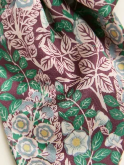 New Fat Face FatFace Burgundy Red Japanese Rose Hair Bow