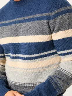 Fat Face FatFace Calder Stripe Crew Neck Knitted Jumper^ Knitwear|Knitwear