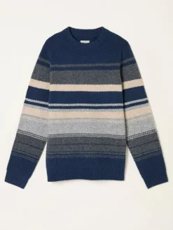 Fat Face FatFace Calder Stripe Crew Neck Knitted Jumper^ Knitwear|Knitwear