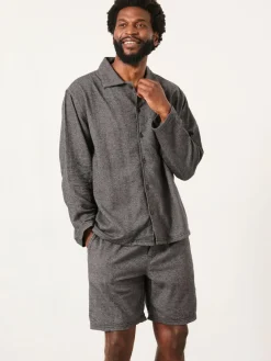 Fat Face FatFace Charcoal Grey Brushed Twill Pyjama Shorts