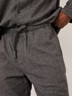 Fat Face FatFace Charcoal Grey Brushed Twill Pyjama Shorts
