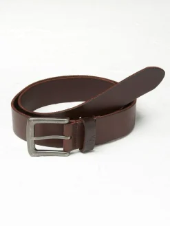 Fat Face FatFace Chocolate Brown Italian Leather Belt