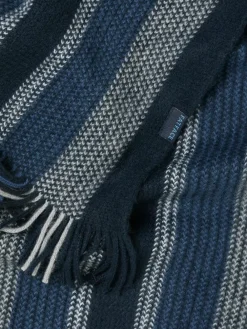 Outlet Fat Face FatFace Chris Navy Textured Scarf