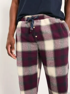 Fat Face FatFace Connel Burgundy Red Check Pyjama Bottoms^ Pyjamas