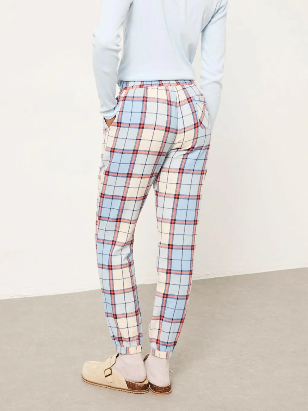 Fat Face FatFace Cora Blue Check Pyjama Bottom^Women Pyjamas|All Night & Lounge