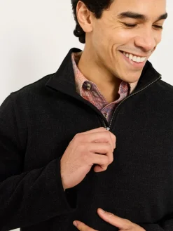 Sale Fat Face FatFace Dalton Black Fleece Sweat