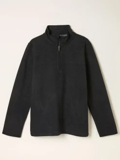 Sale Fat Face FatFace Dalton Black Fleece Sweat