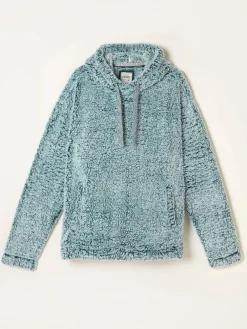 Hot Fat Face FatFace Sofa Snuggle Hoodie Dark Teal