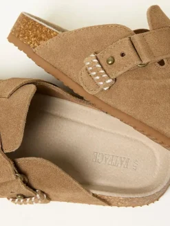 Fat Face FatFace Elsie Tan Brown House Shoe^Women Slippers|All Night & Lounge