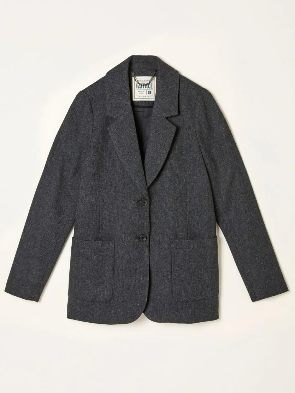 Fat Face FatFace Etta Charcoal Grey Blazer^Women Blazers