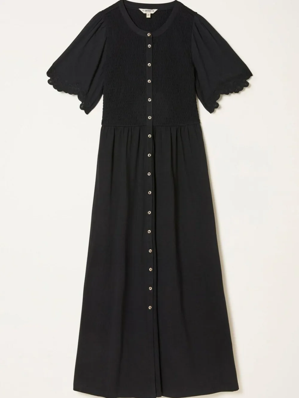 Discount Fat Face FatFace Fleur Jersey Midi Dress Black