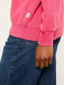 Hot Fat Face FatFace Georgia Crew Sweatshirt Fushsia Pink
