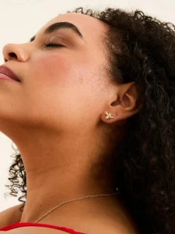 Fat Face FatFace Gold Tone Bee Stud Earrings^Women Jewellery