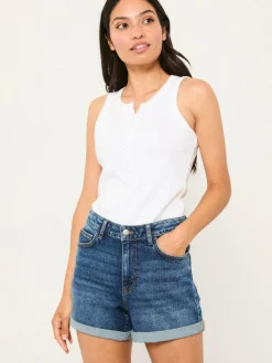 Fat Face FatFace Harlyn Harlyn Denim Shorts Dark Vintage Blue