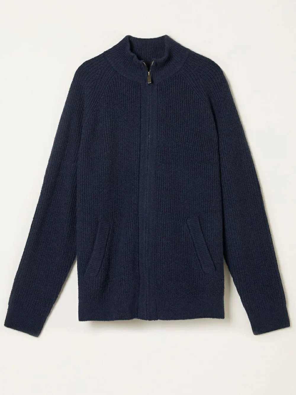 Clearance Fat Face FatFace Harwick Zip Through Bomber Navy