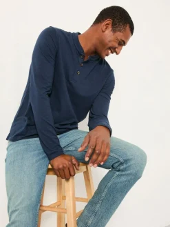 Fat Face FatFace Henley Long Sleeve Woodside Slub^ Loungewear