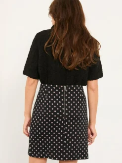 Fat Face FatFace Jackie Black Metallic Skirt^Women Skirts