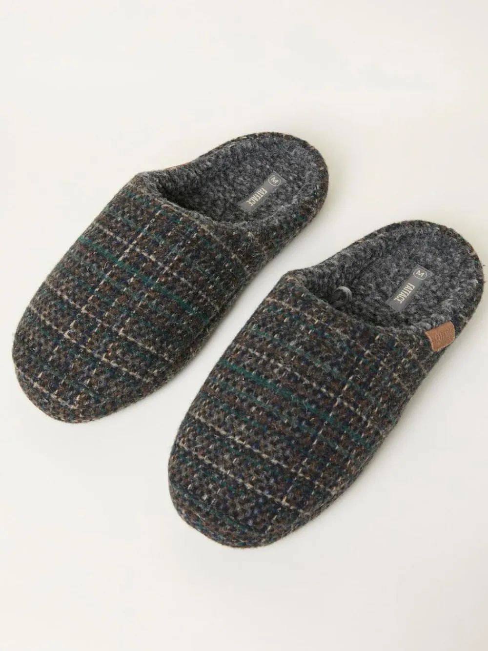 New Fat Face FatFace Jamieson Grey Slipper