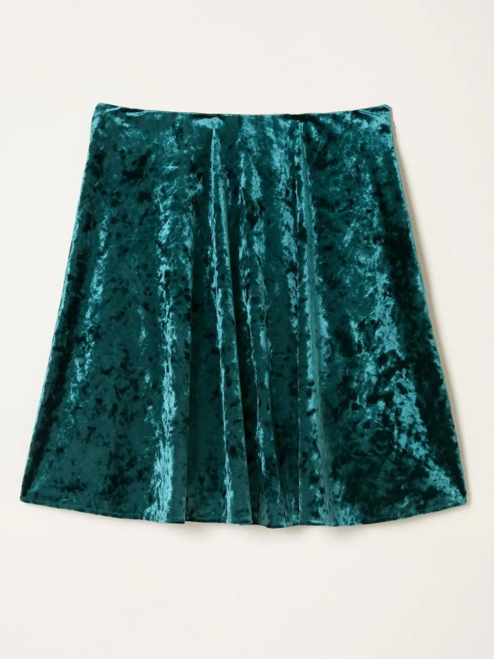 Hot Fat Face FatFace Jess Skirt Teal Blue Velvet
