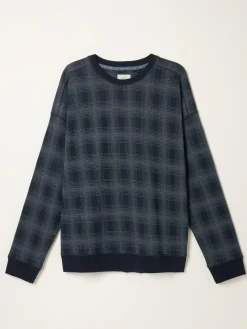 Fat Face FatFace Kemble Navy Check Jumper^ Loungewear