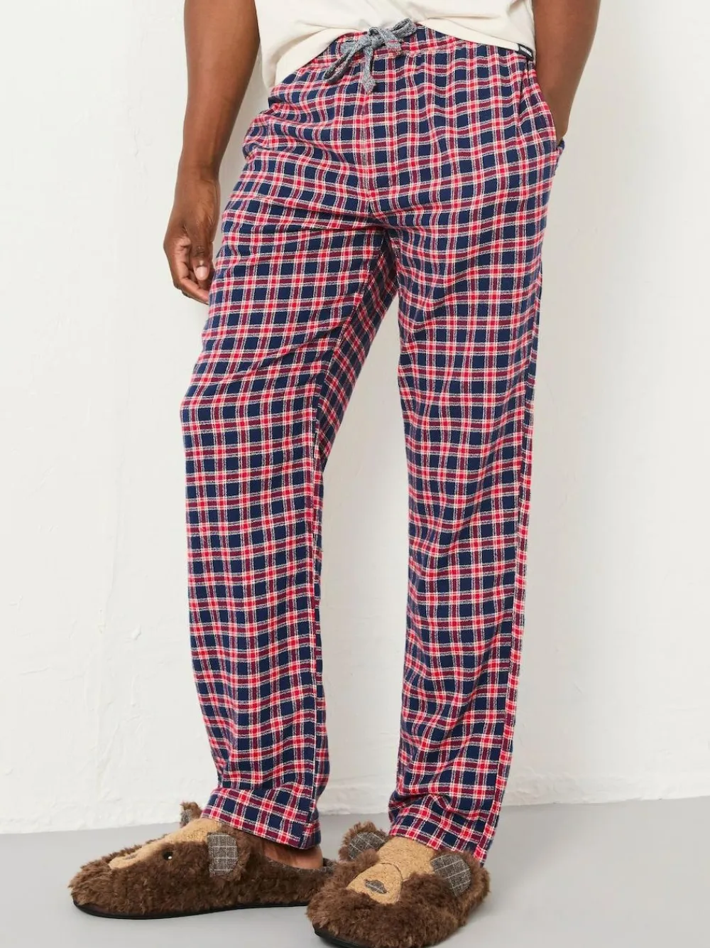 Best Fat Face FatFace Leven Red Check Pyjama Bottoms