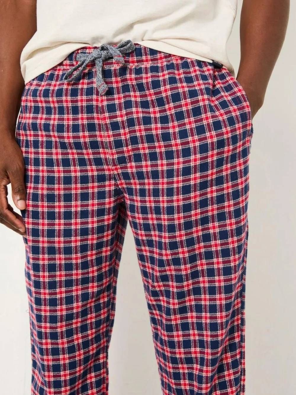 Best Fat Face FatFace Leven Red Check Pyjama Bottoms