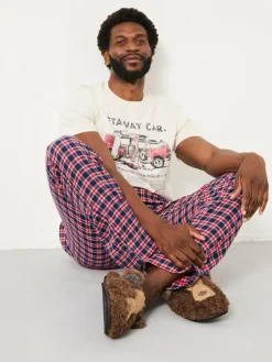 Best Fat Face FatFace Leven Red Check Pyjama Bottoms
