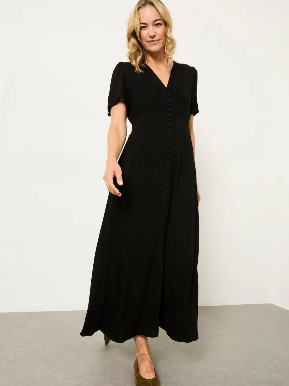 Hot Fat Face FatFace Livvy Midi Dress Black