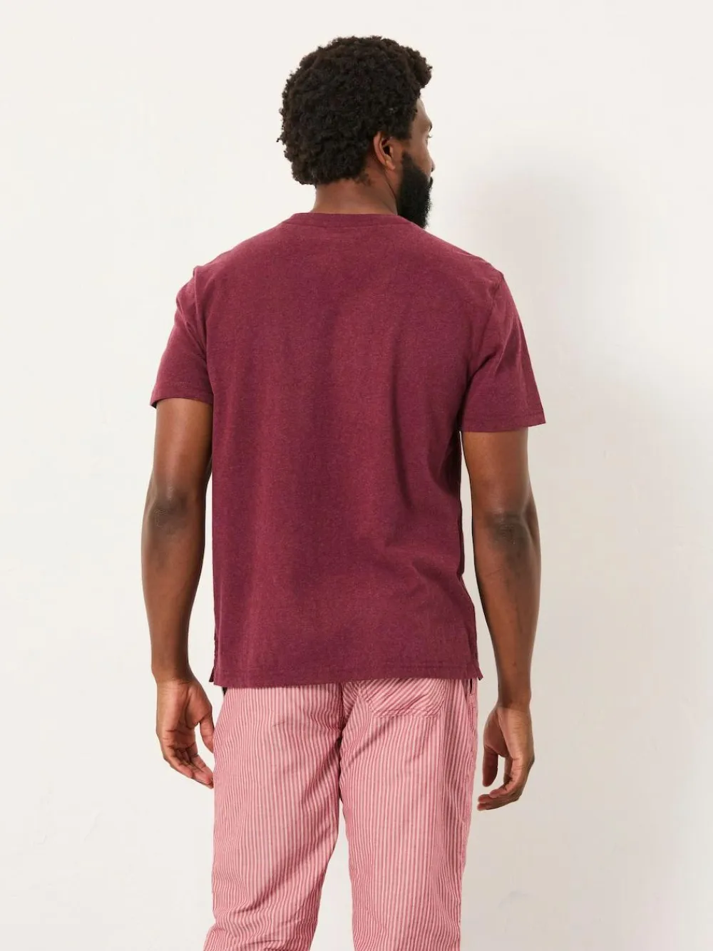 Best Fat Face FatFace Lulworth Claret Short Sleeve T-Shirt