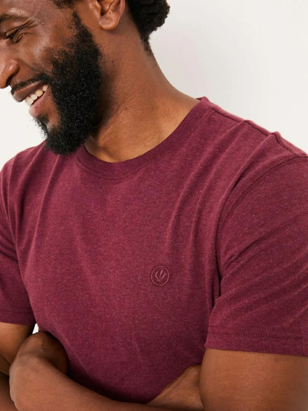 Best Fat Face FatFace Lulworth Claret Short Sleeve T-Shirt