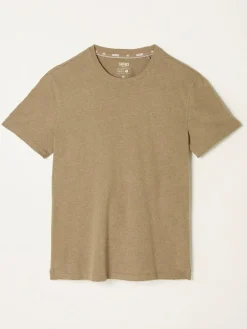 Sale Fat Face FatFace Lulworth Dark Natural Short Sleeve T-Shirt