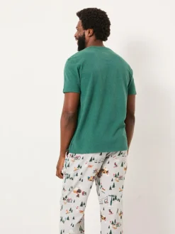 Fat Face FatFace Lulworth Mid Green Short Sleeve T-Shirt^ Loungewear