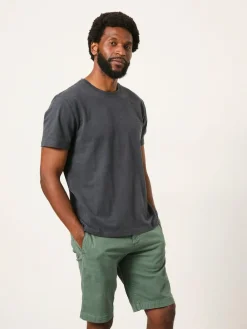 Outlet Fat Face FatFace Lulworth Washed Black Short Sleeve T-Shirt