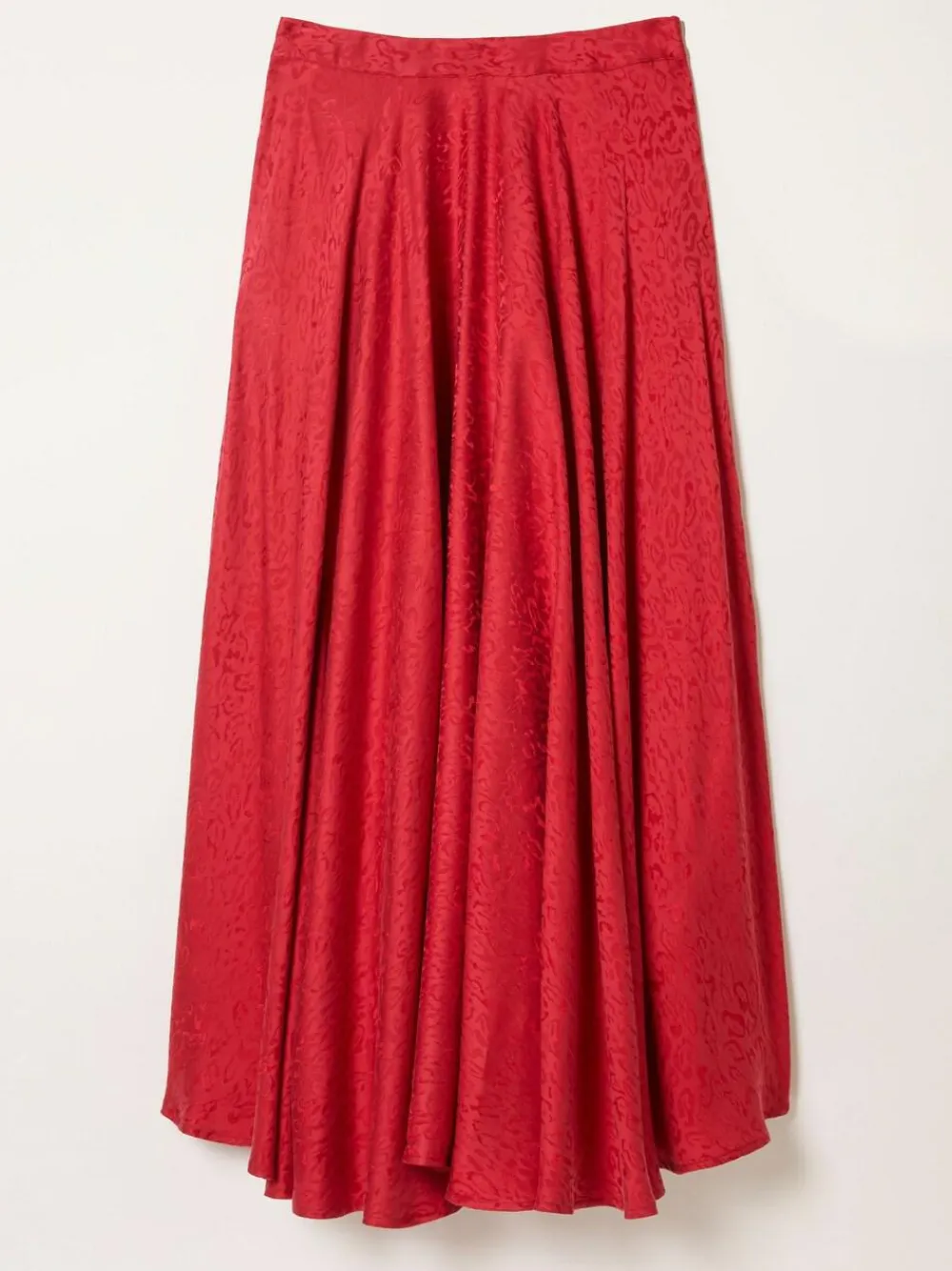 Fat Face FatFace Malia Red Jacquard Midi Skirt^Women Skirts