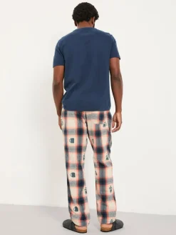 Clearance Fat Face FatFace Natural Coffee Jacquard Pyjama Bottoms