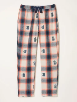 Clearance Fat Face FatFace Natural Coffee Jacquard Pyjama Bottoms