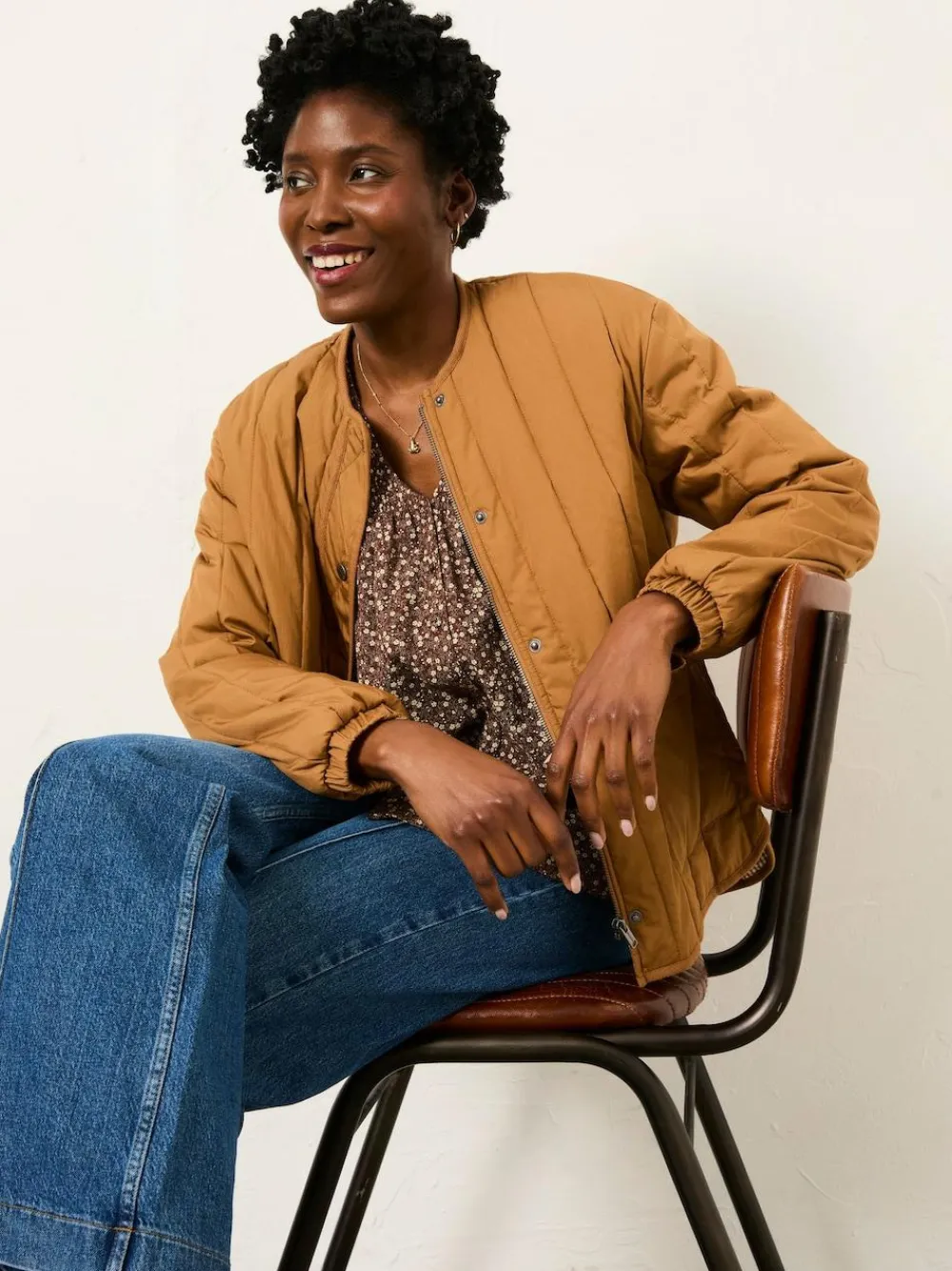 Best Fat Face FatFace Nessie Blouse Brown Ditsy