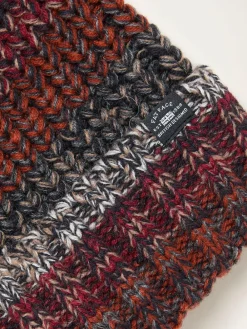 Best Fat Face FatFace Twist Colourblock Beanie Orange