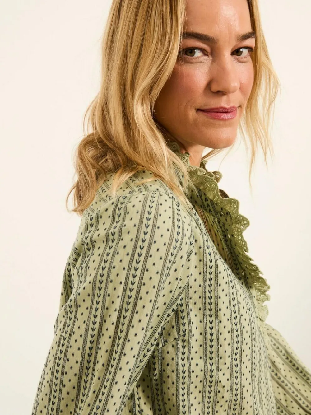 Best Fat Face FatFace Pia Blouse Green