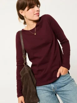 Best Fat Face FatFace 2 Pack Long Sleeve Round Neck T Shirt Purple/Pink