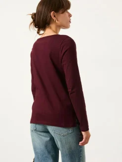 Best Fat Face FatFace 2 Pack Long Sleeve Round Neck T Shirt Purple/Pink