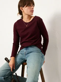 Best Fat Face FatFace 2 Pack Long Sleeve Round Neck T Shirt Purple/Pink