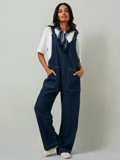 Outlet Fat Face FatFace Raffles Dungaree Blue Denim