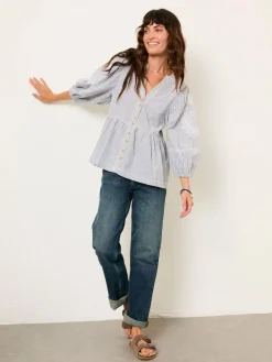 Fat Face FatFace Rosalie Ivory Embroidered Blouse^Women Blouses & Shirts