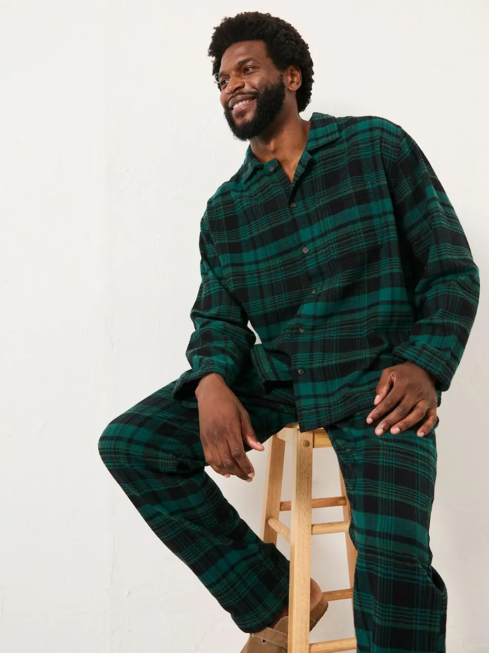 Fat Face FatFace Samphrey Dark Green Check Pyjama Shirt^ Pyjamas